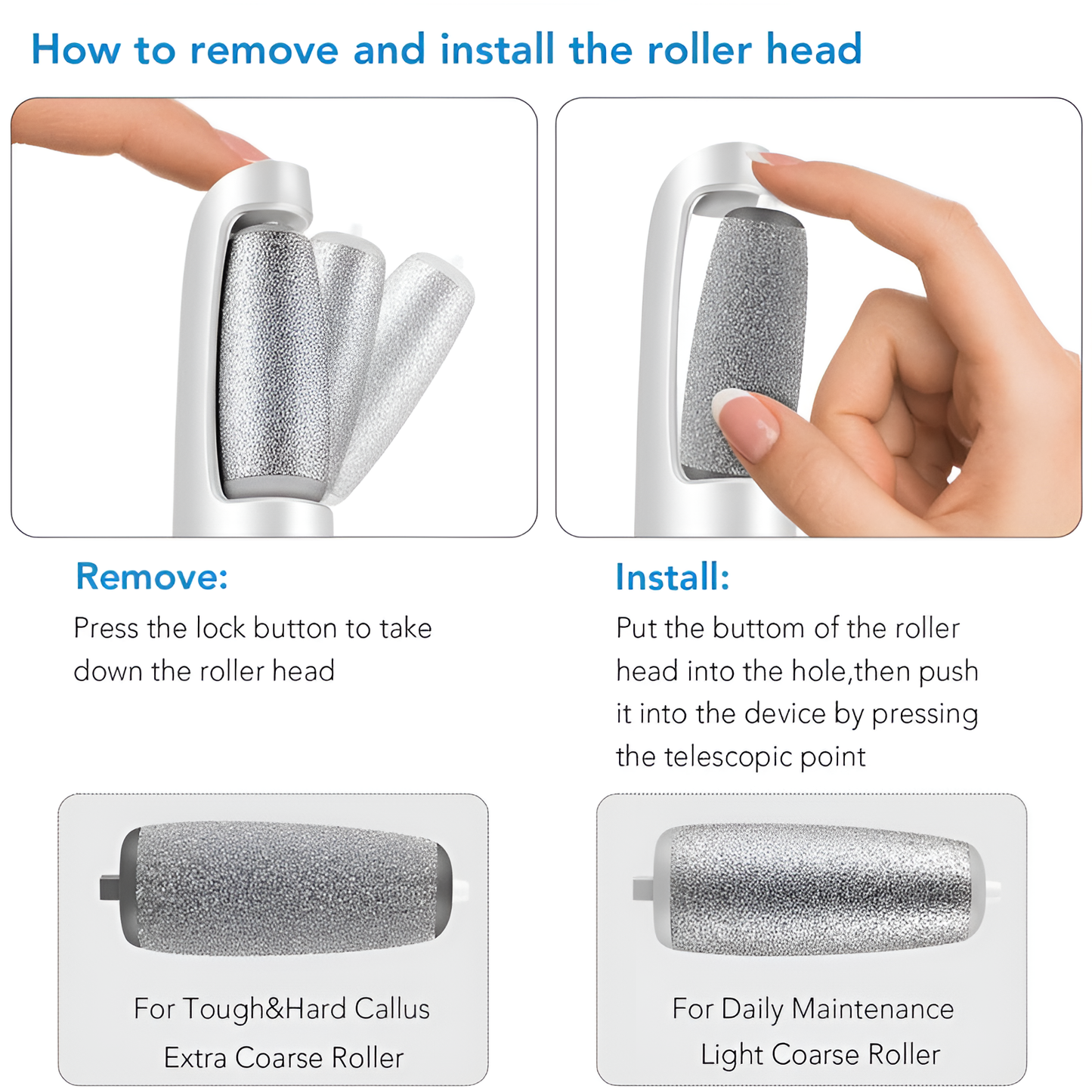 Electric Callus Remover + 1 FREE Anti-Cracking Foot Cream + 6 FREE Foot Care Guides Files