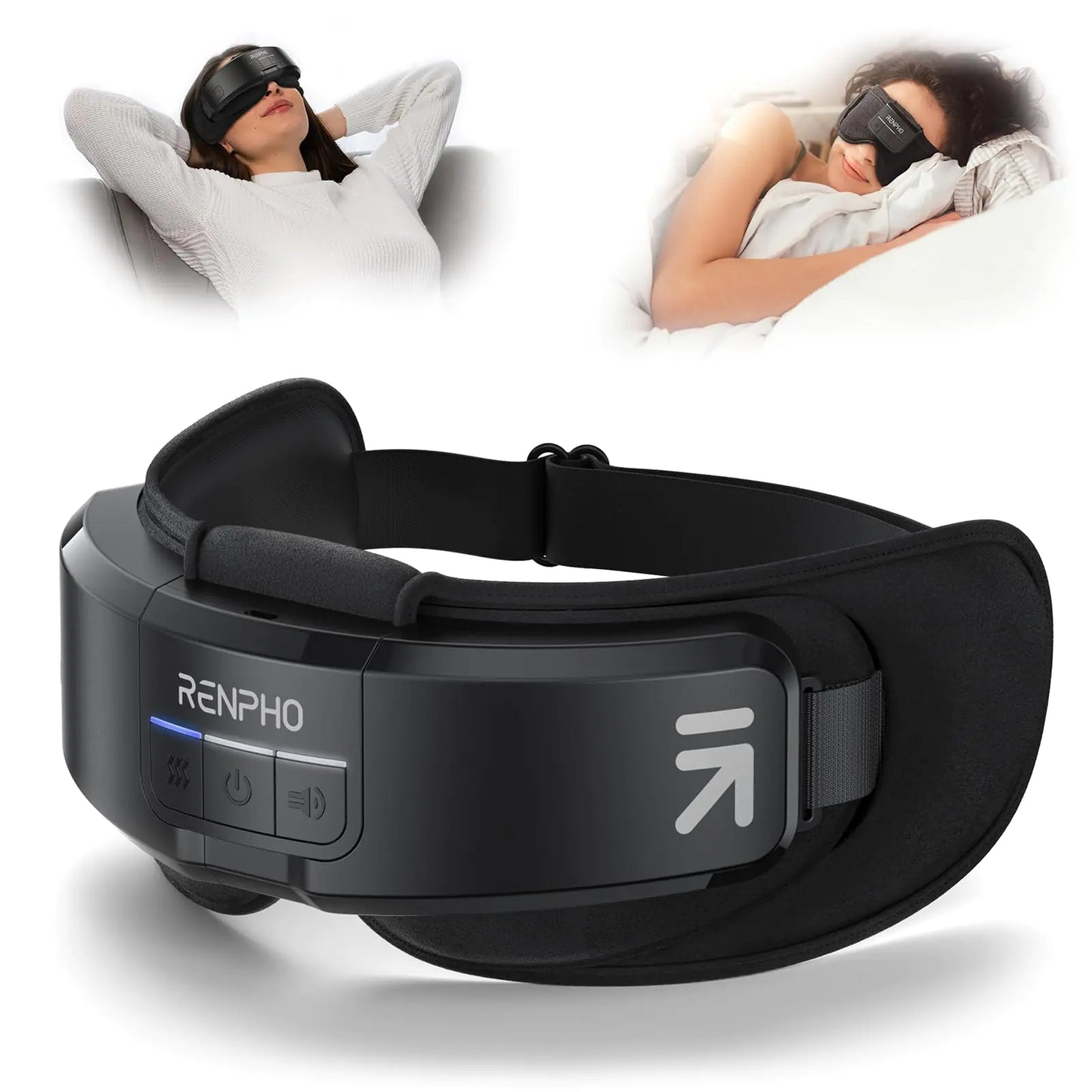 RENPHO Eye Massager FSA HSA Valentines Day Birthday Gifts Eyeris Shift Eye Massager for Migraine Relief with Heat Compression Sleep Mask Eye Temple Massager for Eye Strain Eye Relaxation